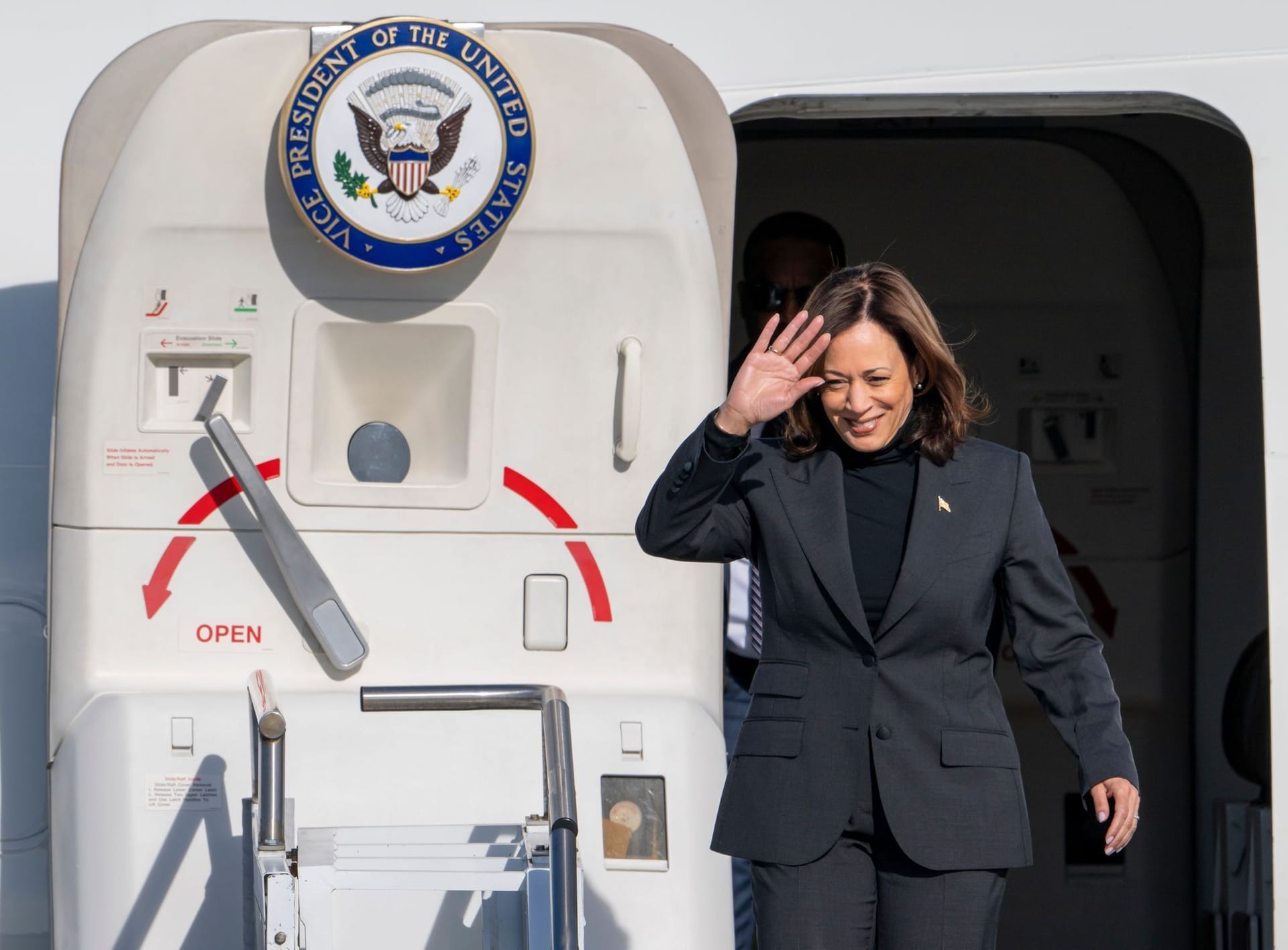 Auch US-Vizepräsidentin Kamala Harris ist zur Siko angereist.