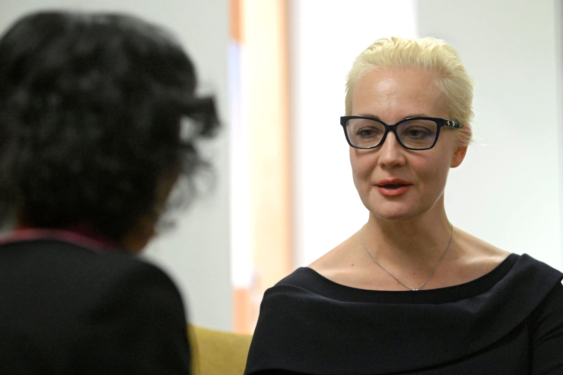 Julia Nawalnaja, die Witwe des russischen Oppositionellen Alexej Nawalny: Sie macht Wladimir Putin schwere Vorwürfe.