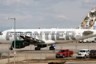 Ein Flugzeug der Billigfluggesellschaft Frontier Airlines (Archivbild).
