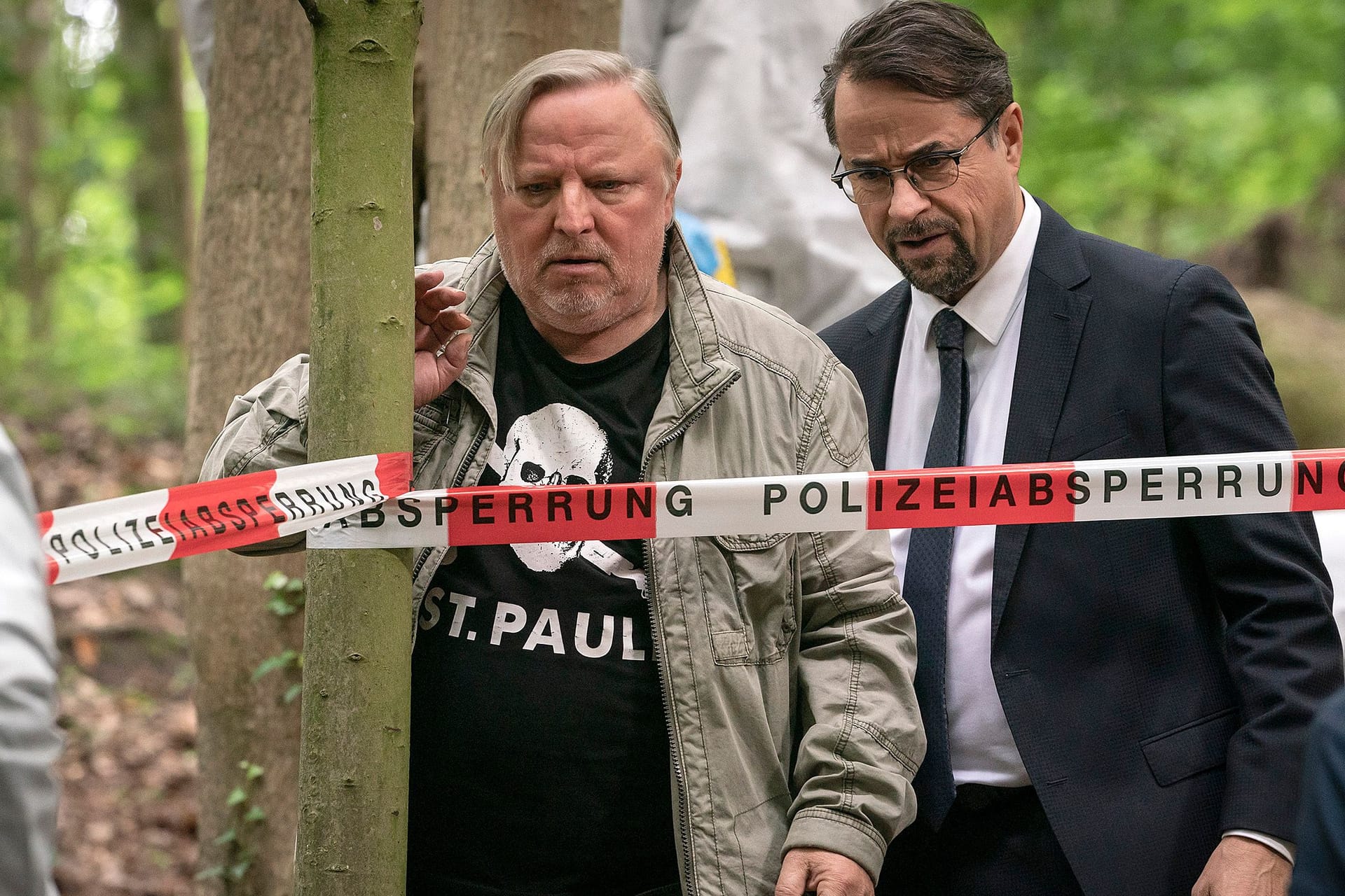 Frank Thiel (Axel Prahl) und Prof. Karl-Friedrich Börne (Jan Josef Liefers) ermitteln im Münster "Tatort".