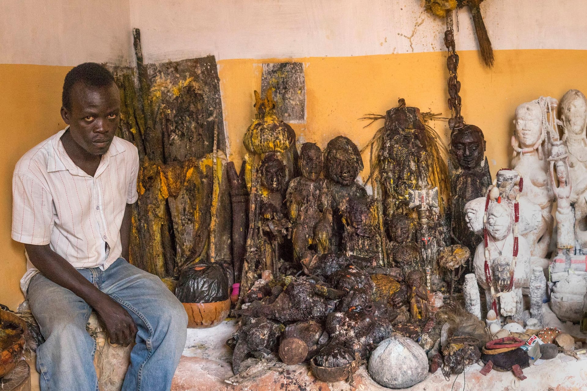 Ein Voodoo-Tempel (Symbolbild): Voodoo ist eine westafrikanische Religion, die für ihre außergewöhnlichen Rituale bekannt ist.