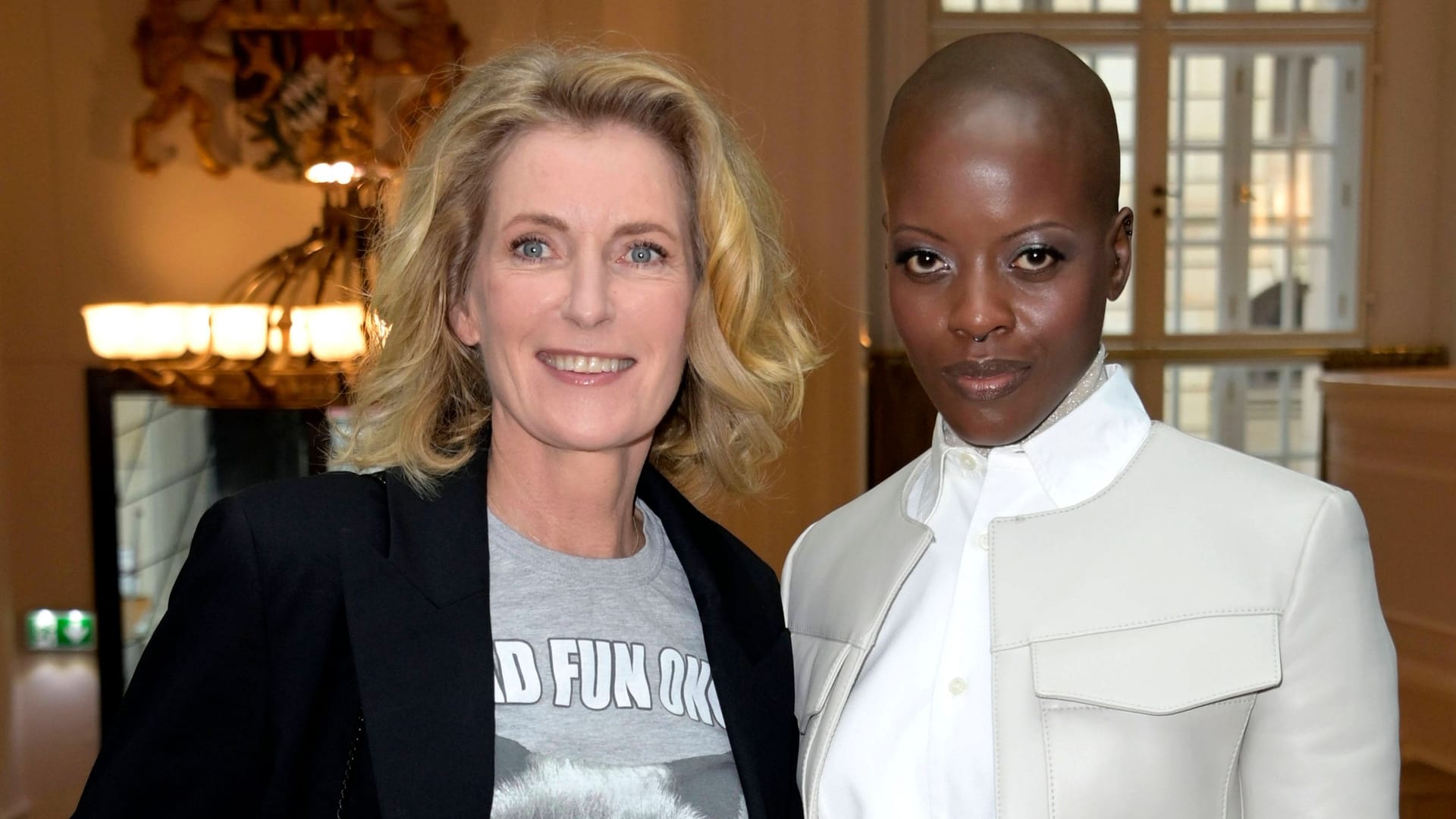 Maria Furtwängler und Florence Kasumba beim Berlinale-Empfang des FilmFernsehFonds Bayern: Die Schauspielerinnen spielten jahrelang im Göttinger "Tatort" Seite an Seite.