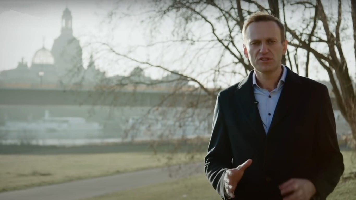 Ein Ausschnitt aus dem fast zweistündigen Video: Mitarbeiter von Alexej Nawalny veröffentlichten das Video zwei Tage nach seiner Verhaftung.