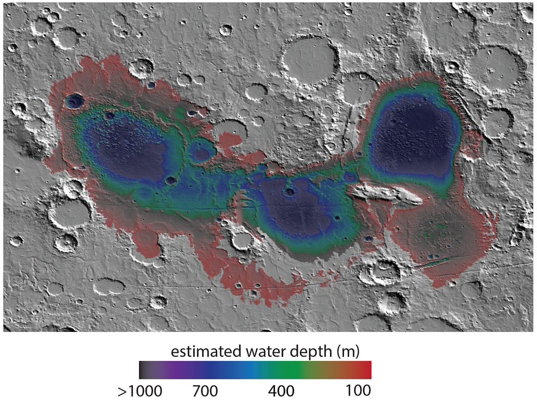 Das Eridania-Becken auf dem Mars beherbergte einst einen See.