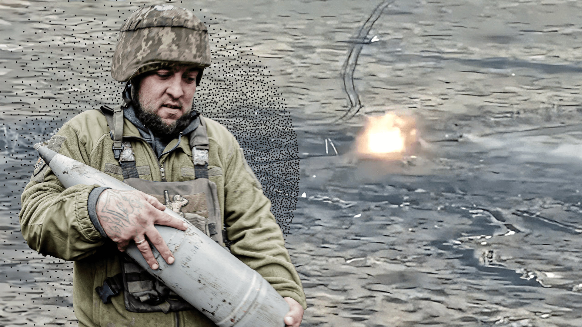 Offensive fehlgeschlagen: Ein Video zeigt die Zerstörung zahlreicher russischer Fahrzeuge, darunter mehrere Panzer.