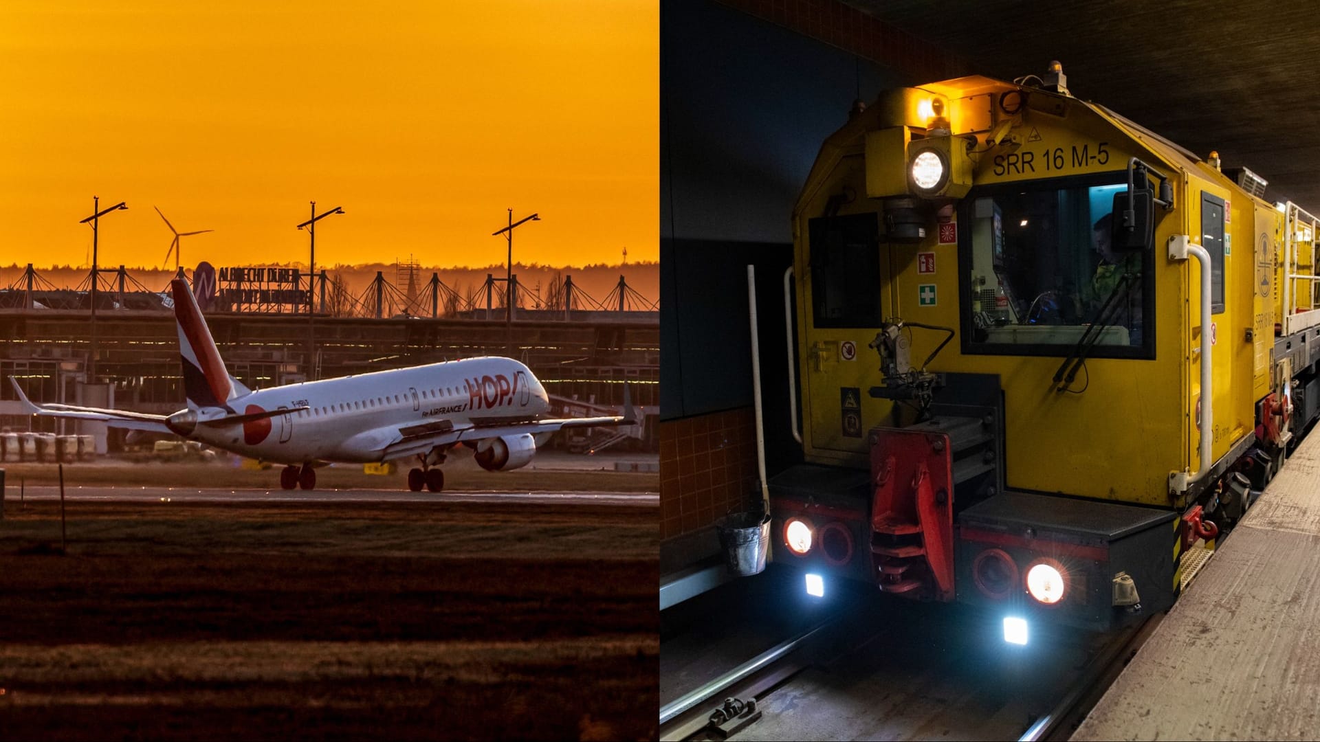 Die U2 steuert den Flughafen vorübergehend nicht an: Statt normalen Zügen ist auf der Linie nämlich ein sogenannter Speno-Zug (r) unterwegs.