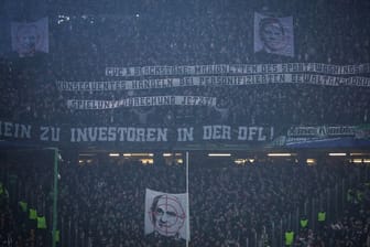 Sorgten für erhitzte Diskussionen: Die Protest-Banner der Hannover-Fans.