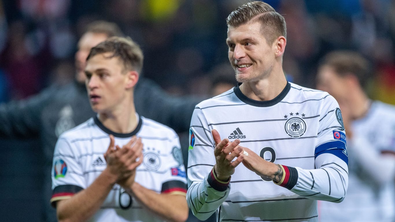 Toni Kroos (r.) und Joshua Kimmich: Der Rückkehrer und das DFB-Team wollen eine erfolgreiche Heim-EM spielen.