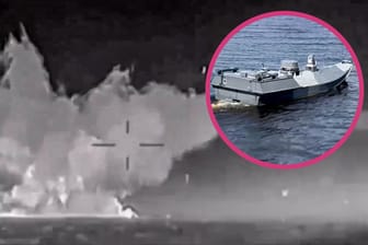 Große Zerstörungskraft: Aufnahmen zeigen, welche Gefahr die Seedrohnen der Ukraine für die russische Marine darstellen.