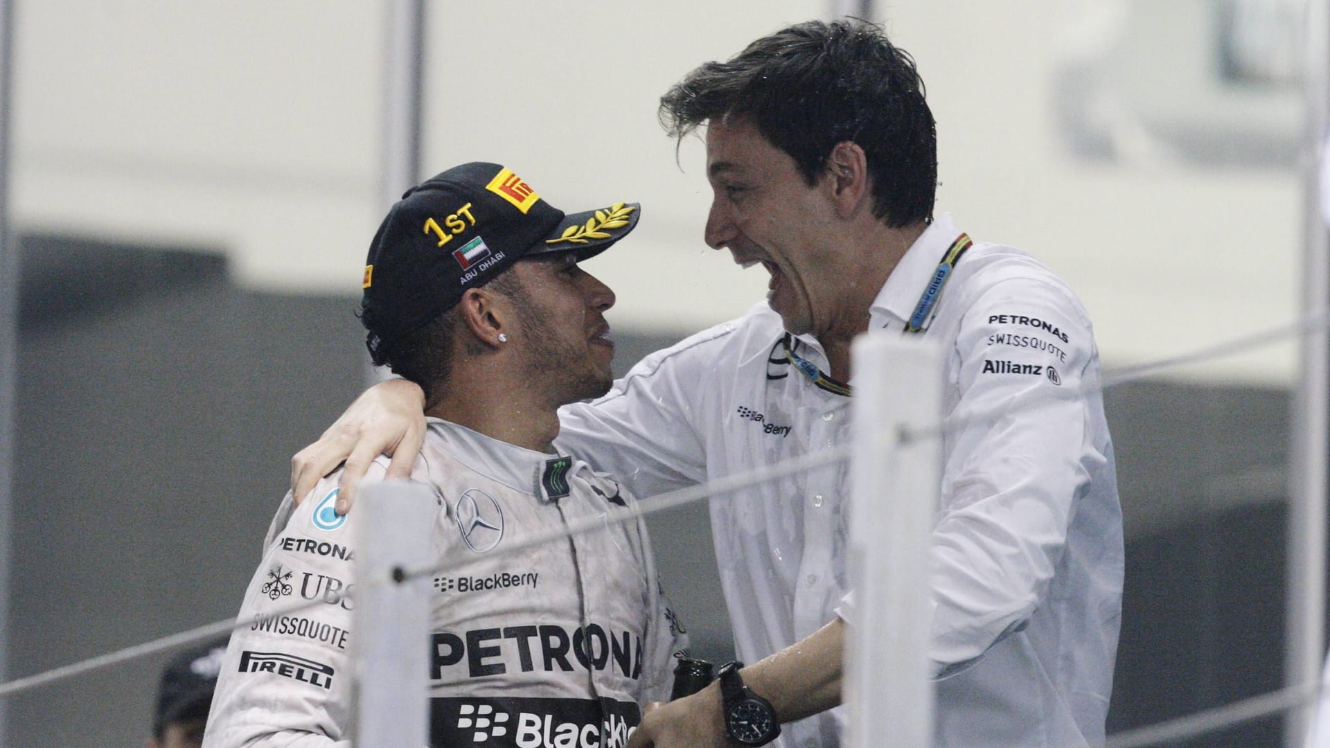 Lewis Hamilton und Toto Wolff (r.): 2014 holten sie den ersten WM-Titel zusammen.