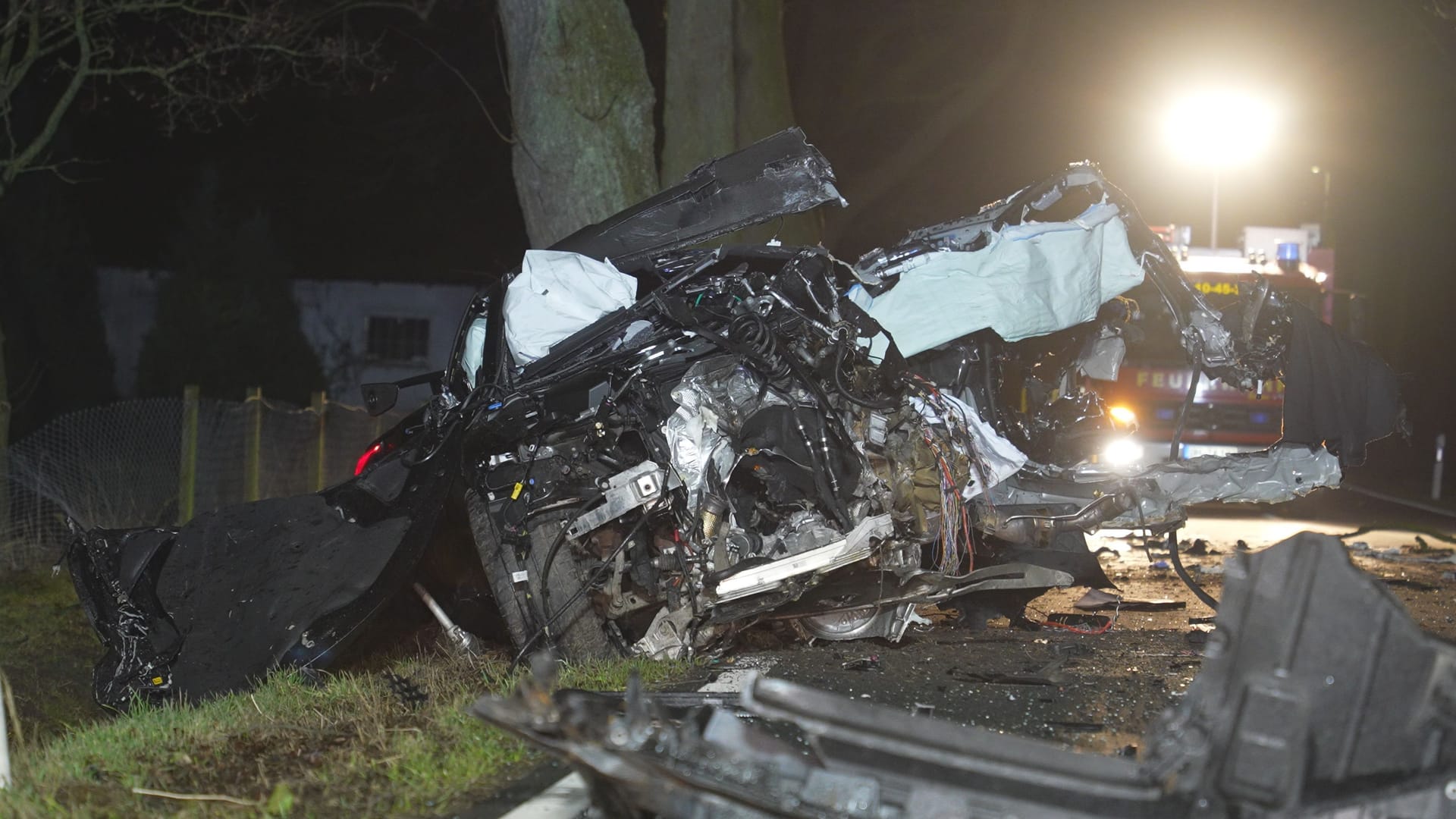 Der verunfallte Pkw: An dem Auto entstand Totalschaden.