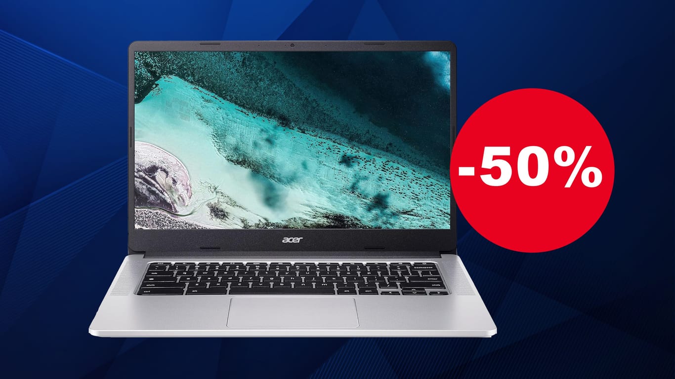 Bei Amazon bekommen Sie heute ein Acer Chromebook ganze 50 Prozent günstiger im Angebot.