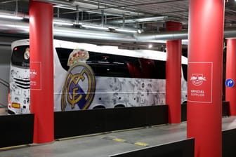 Mannschaftsbus von Real Madrid