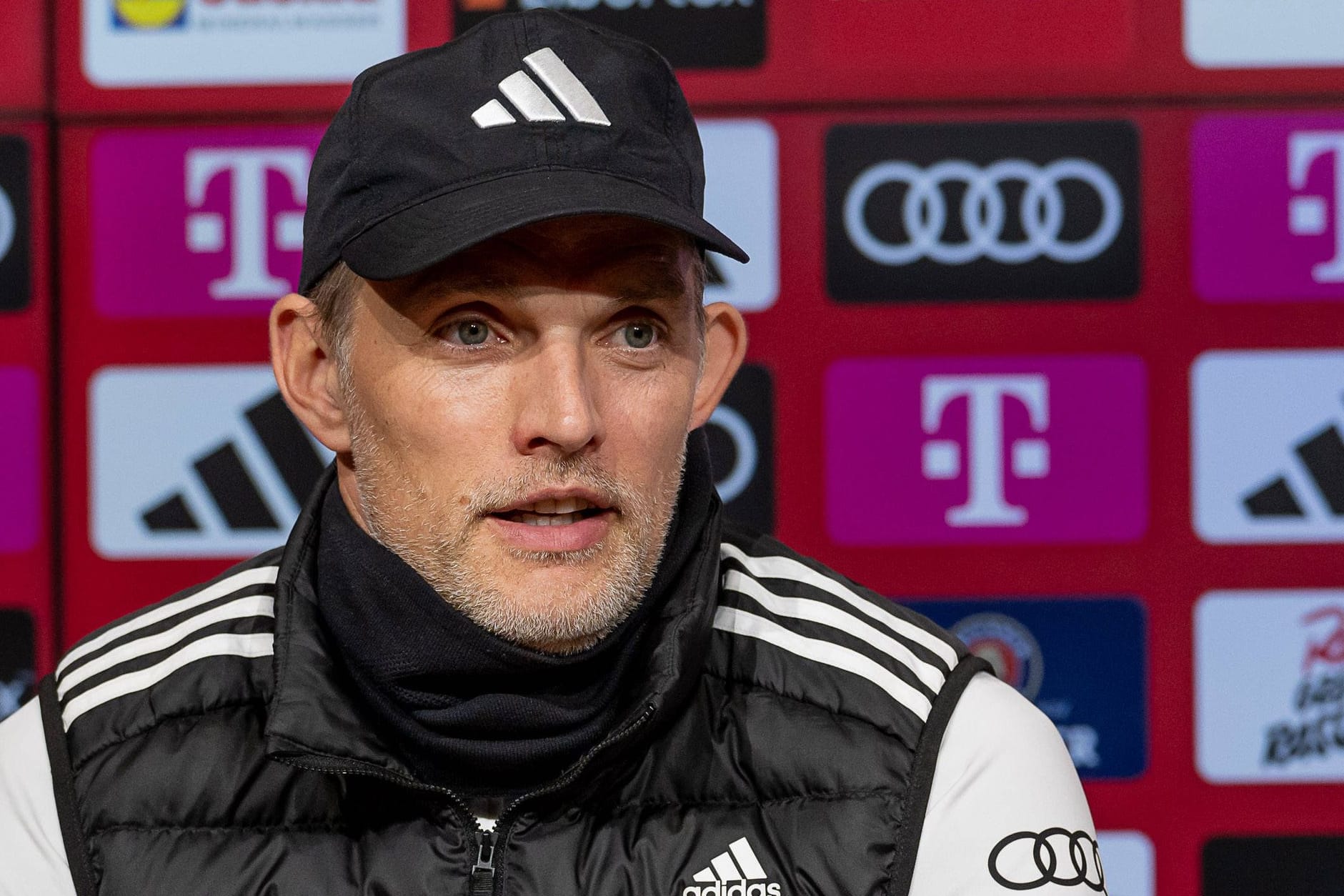 Deutliche Worte: Bayern-Trainer Thomas Tuchel auf der Pressekonferenz nach dem Sieg gegen Gladbach.