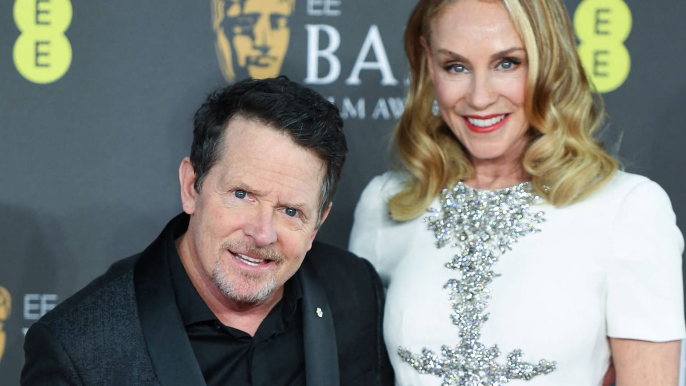 Michael J. Fox und Tracy Pollan: Das Paar lief bei den BAFTAs über den roten Teppich.