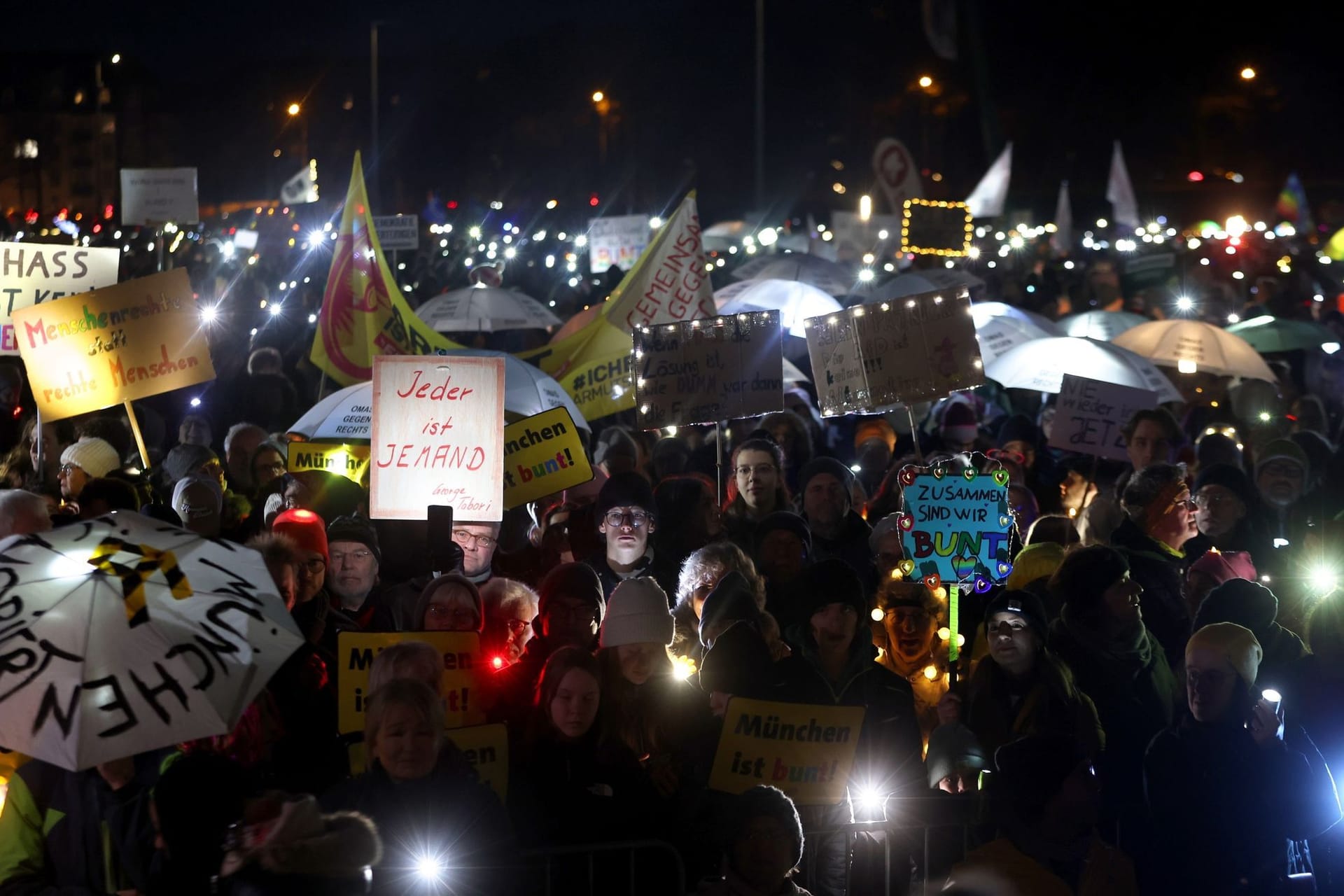 Demonstrationen gegen rechts - München