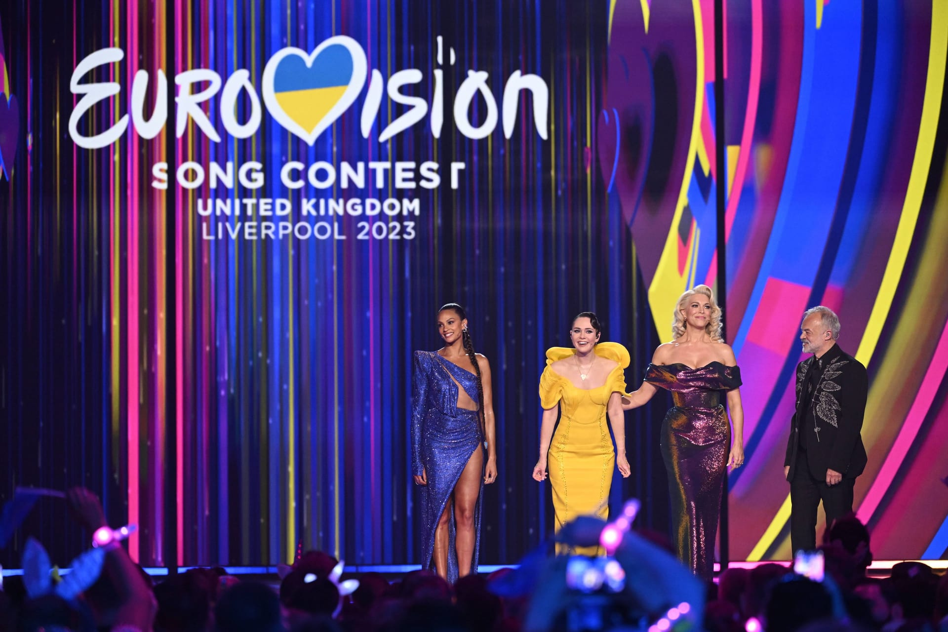 Beim ESC in Liverpool (Archivbild) herrschten die ukrainischen Nationalfarben vor – nicht nur, weil man für das Land stellvertretend den Wettbewerb organisierte.