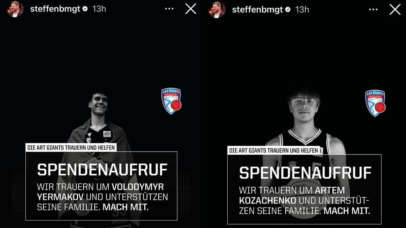 Via Instagram unterstützt Steffen Baumgart die Spendenaktion.