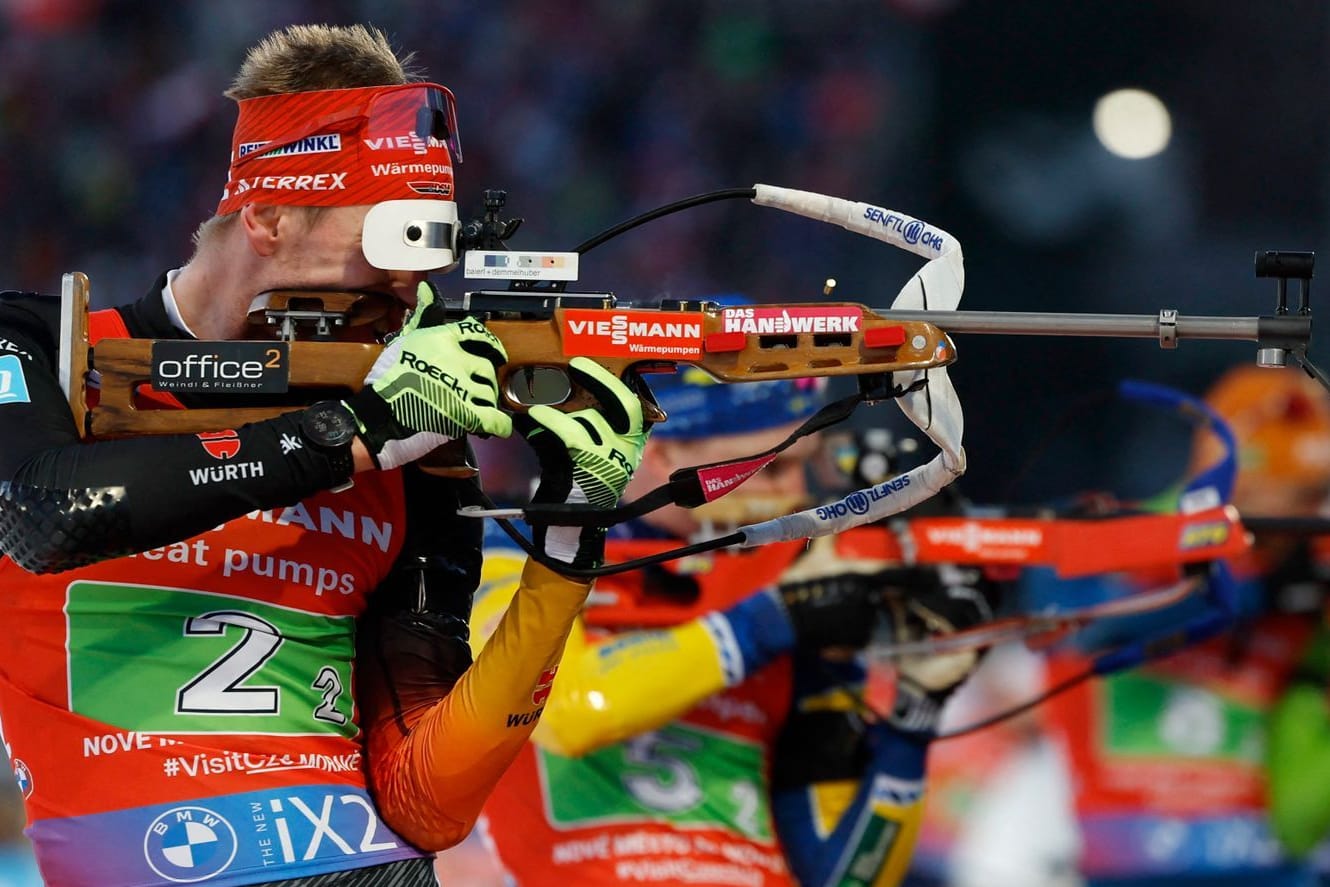 Unglücklich: Johannes Kühn am Schießstand in Nove Mesto.