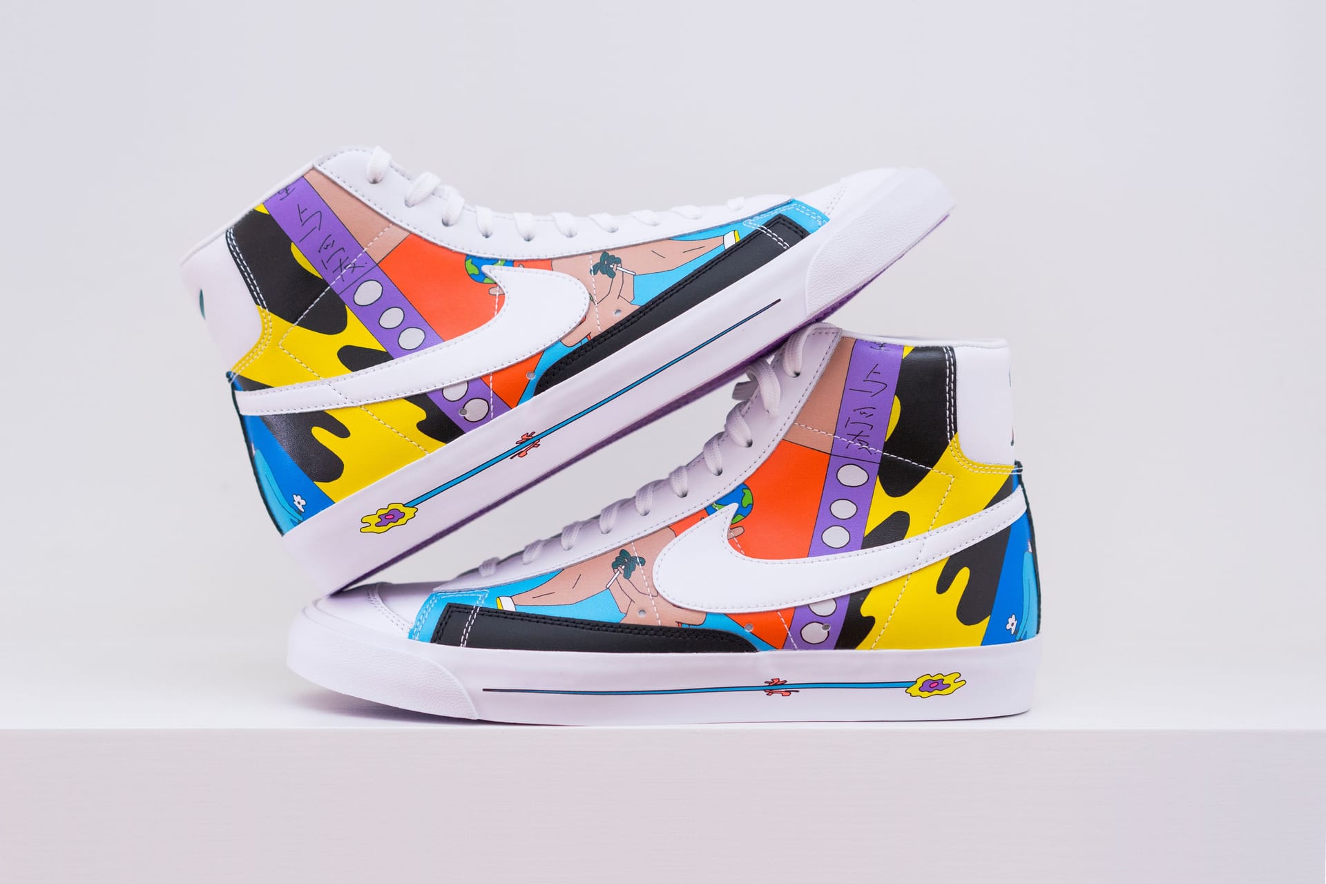 Schicke Schuhe: Der "Nike Blazer Mid 77 Flyleather 2020 by Photographer Louis Shaw".