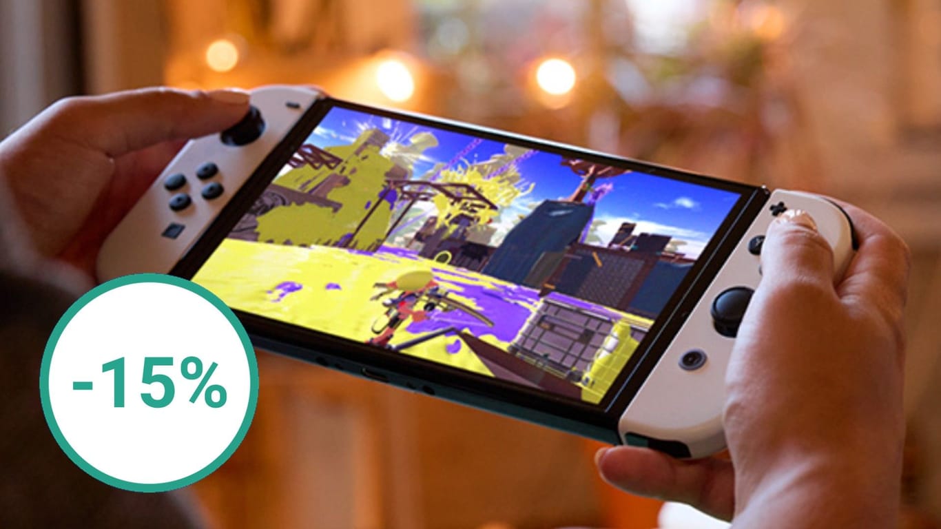 Die vielseitige Spielekonsole Nintendo Switch (OLED-Modell) ist bei der Mehrwertsteuer-Aktion von MediaMarkt besonders günstig.