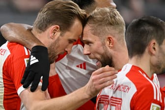 Harry Kane (l.): Der Torjäger traf doppelt gegen Leipzig.