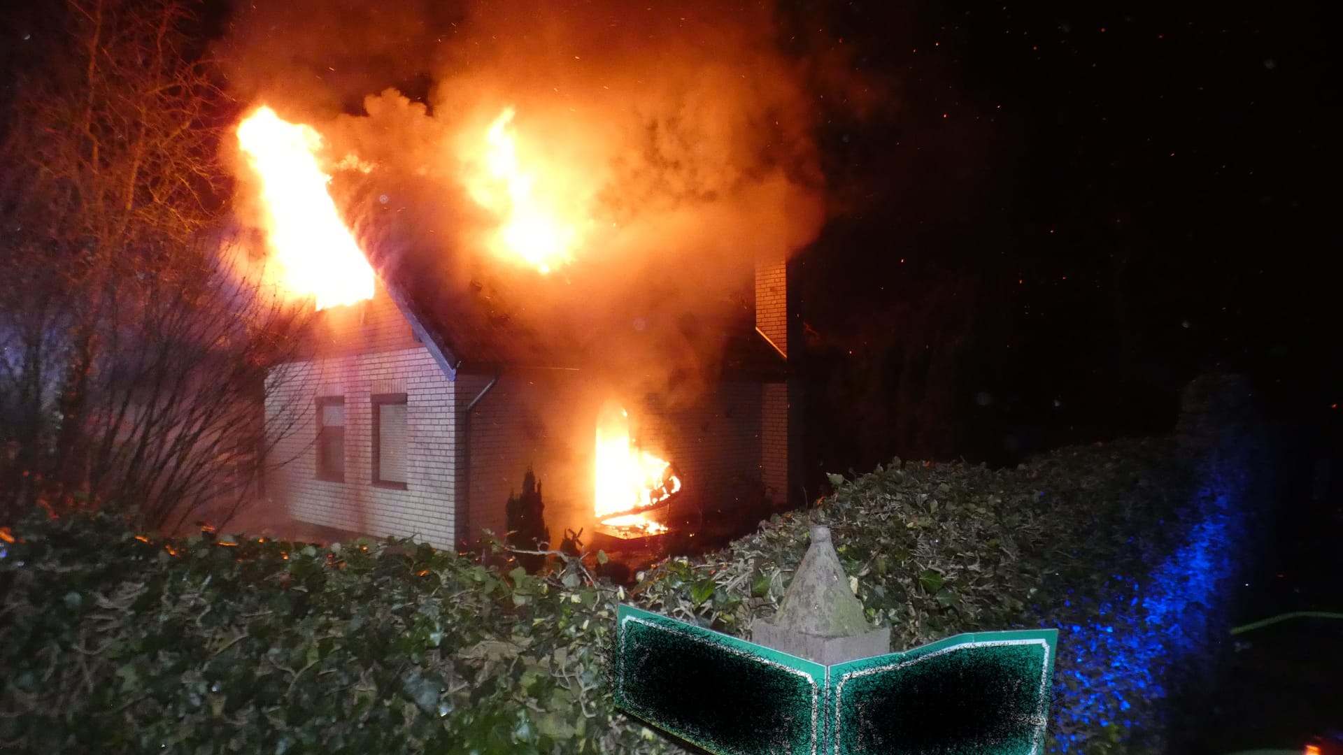 Das Ferienhaus wurde vollkommen zerstört.