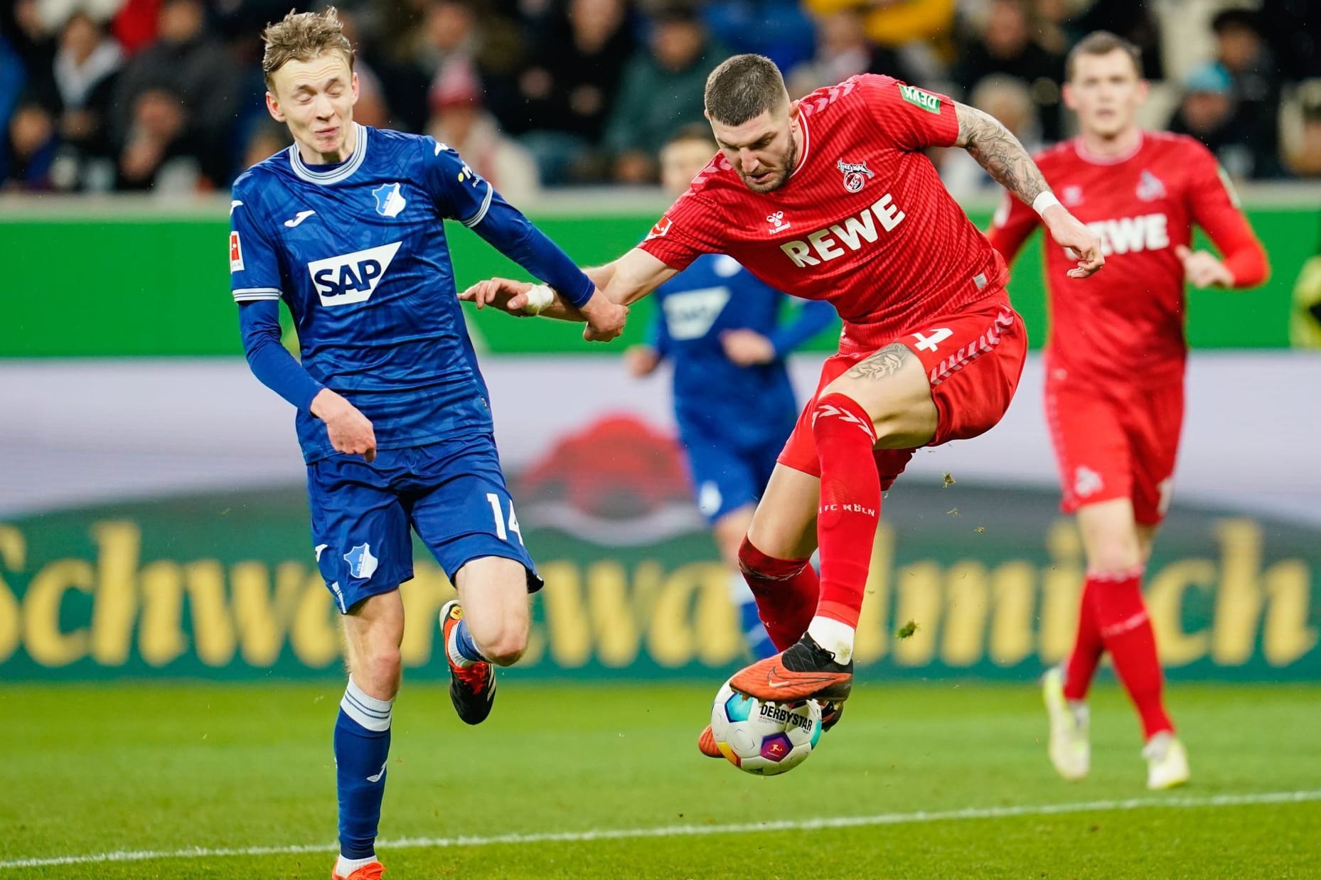 Umkämpftes Duell: Am Ende mussten Hoffenheim und Köln mit einem Punkt leben.