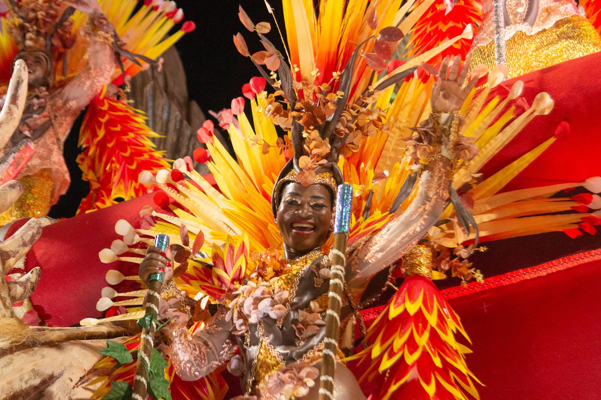 Parade der Samba-Schulen im Sambadrom in Rio de Janeiro: 2024 wurden Rekordsummen für den Karneval ausgegeben.