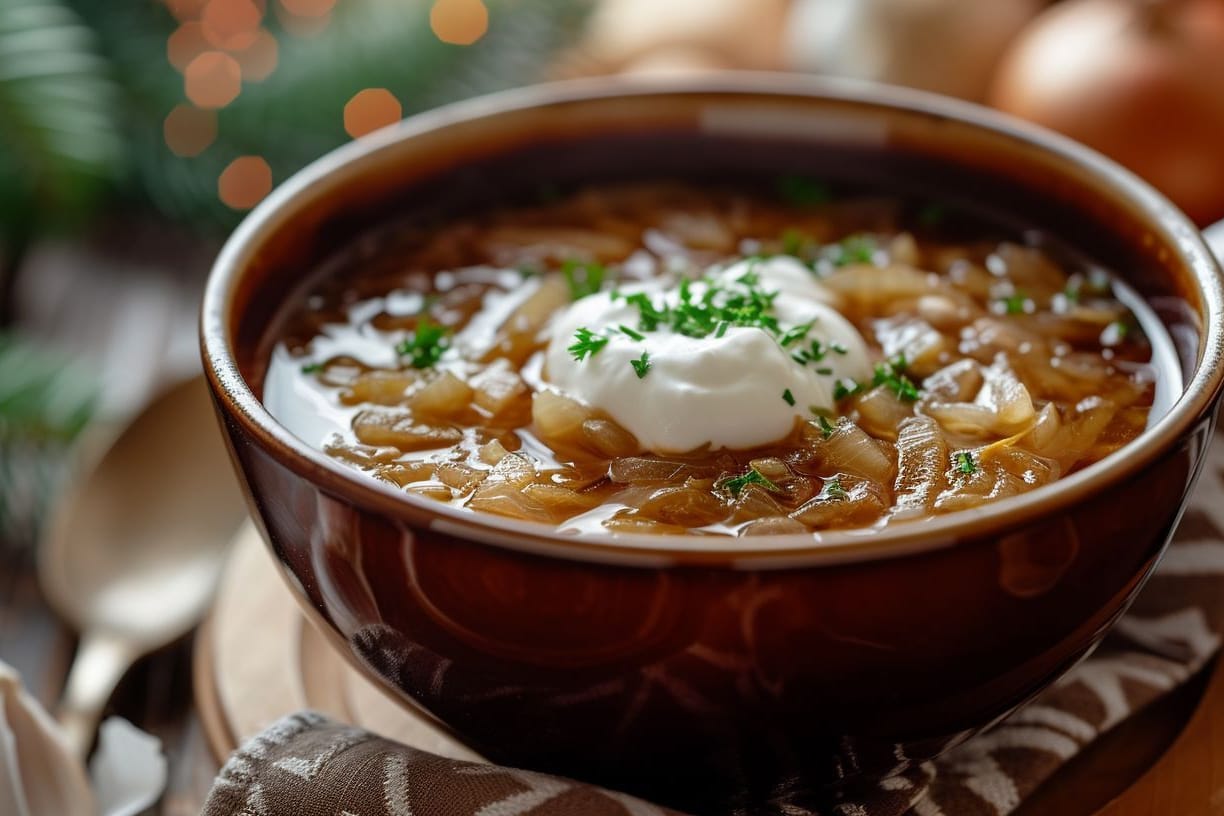 Omas Zwiebelsuppe