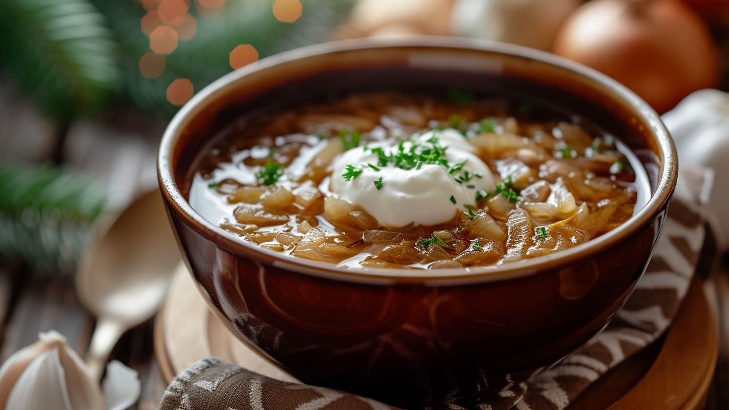 Omas Zwiebelsuppe