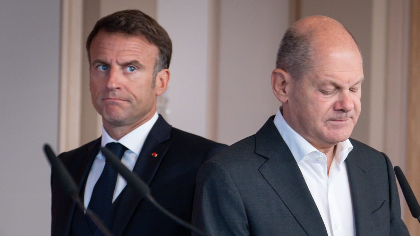 Macron (r.) und Scholz (l.): Die deutsch-französische Zusammenarbeit läuft so schlecht wie lange nicht.