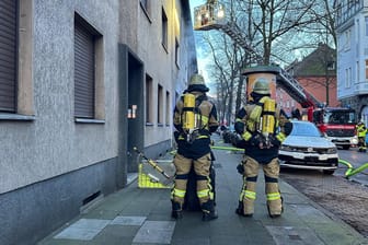 Brand in Essen: Die Feuerwehr war mit zahlreichen Kräften im Einsatz.