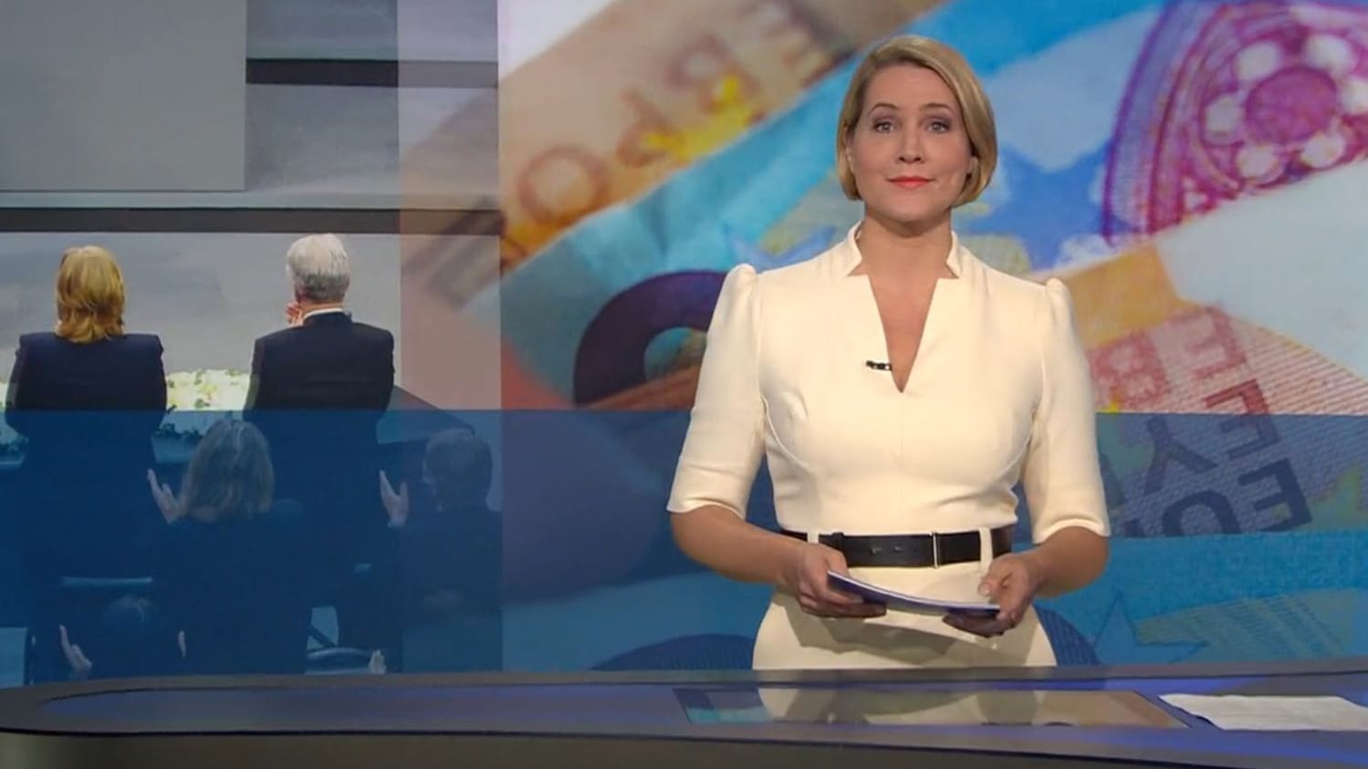 Judith Rakers: Hier präsentiert sie ihre letzte "Tagesschau"-Ausgabe.