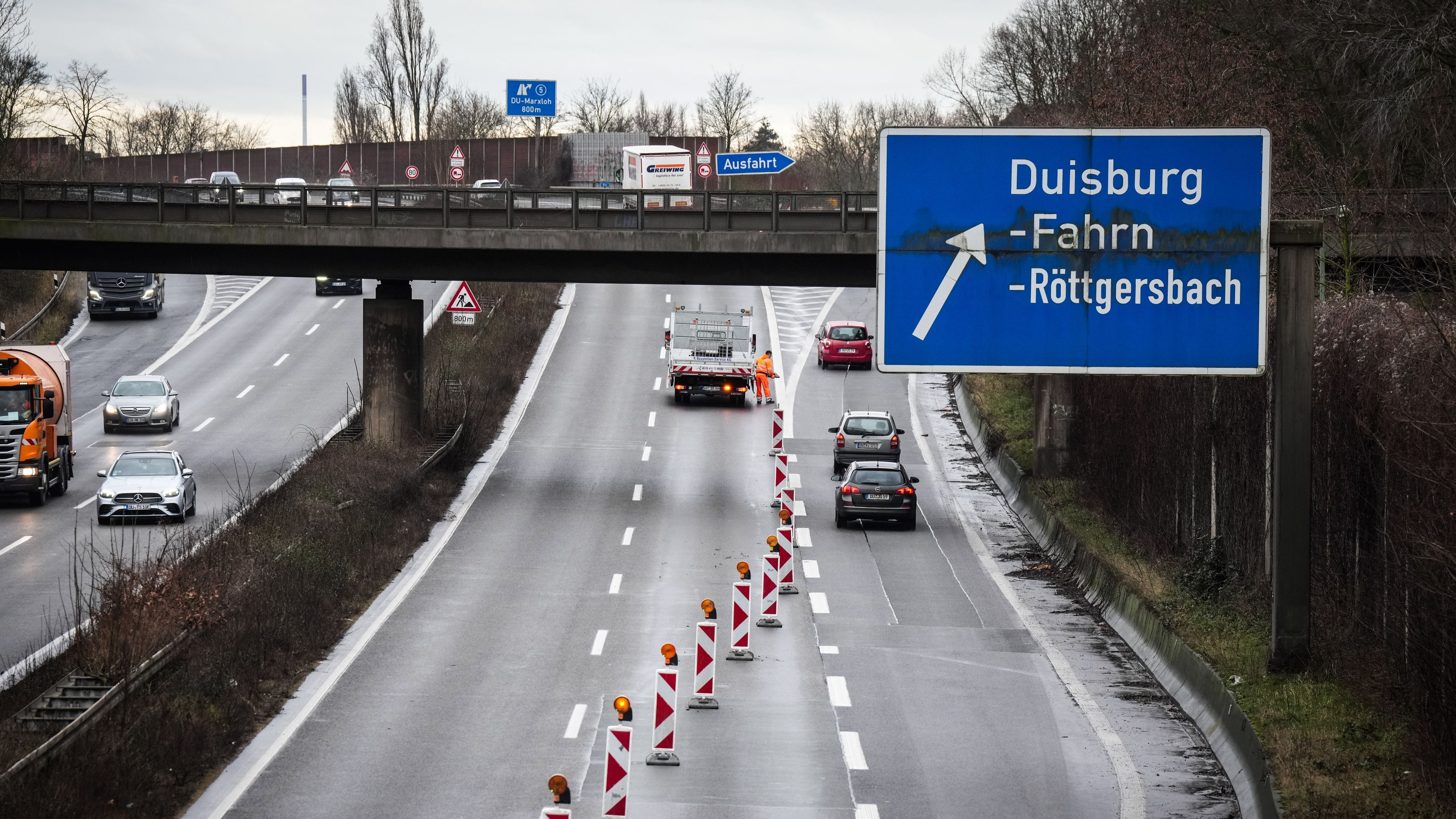 Duisburg: Erneute Vollsperrung auf A59 ab Montag