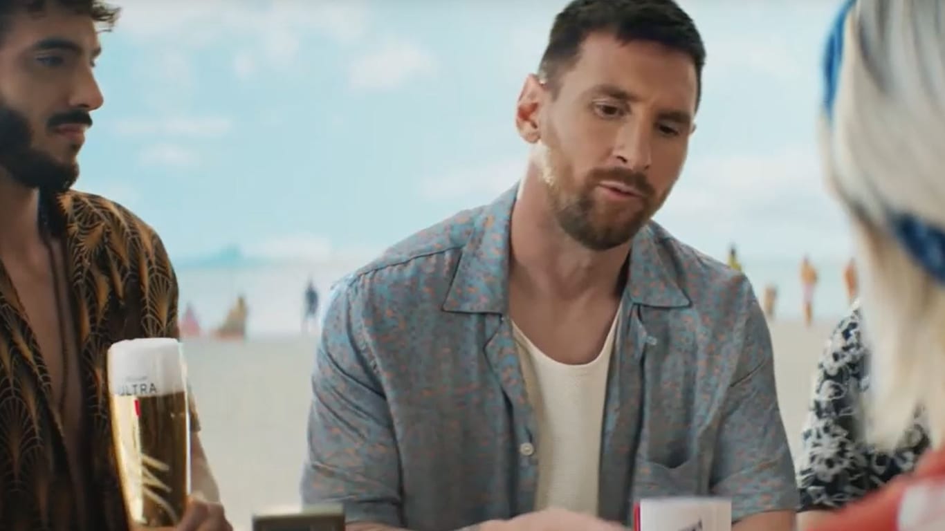 Lionel Messi: Der achtmalige Weltfußballer ist nur einer von zahlreichen Stars in den Werbespots beim diesjährigen Super Bowl.