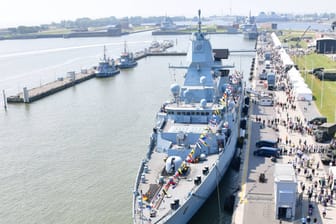 Fregatte Hessen in Wilhelmshaven (Archivbild): Das Schiff ist bereits unterwegs in den Nahen Osten, um den Auftrag des Bundestages zu erfüllen.