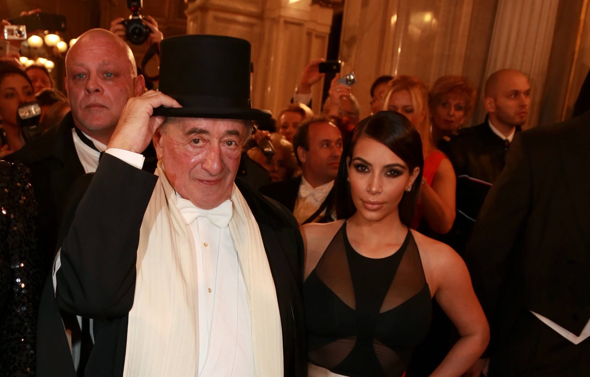 2014 begrüßte Richard Lugner Kim Kardashian zum Wiener Opernball - auch sie geriet mit Oliver Pocher aneinander.