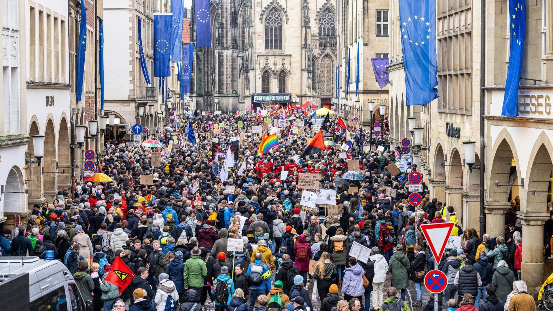 Demonstration gegen AfD-Veranstaltung Demonstration gegen AfD-Veranstaltung