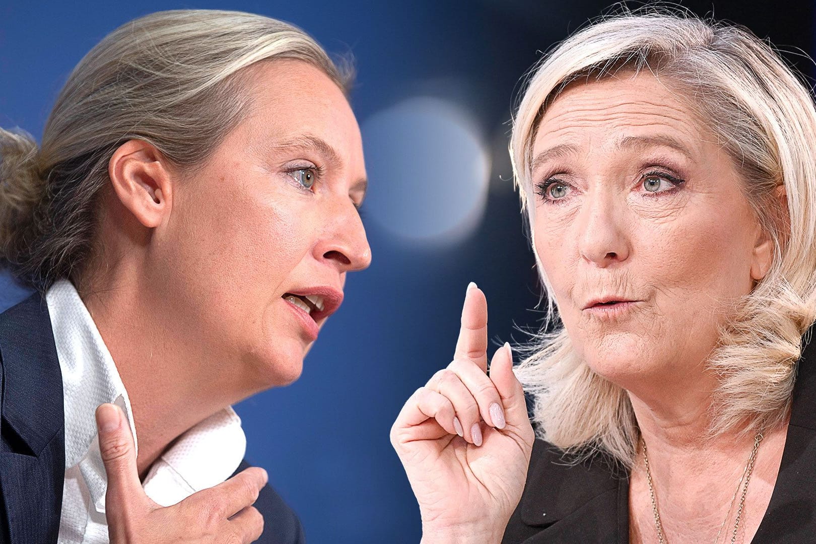 AfD-Chefin Alice Weidel und Marine Le Pen: Spitzentreffen in Paris.