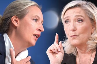 AfD-Chefin Alice Weidel und Marine Le Pen: Spitzentreffen in Paris.