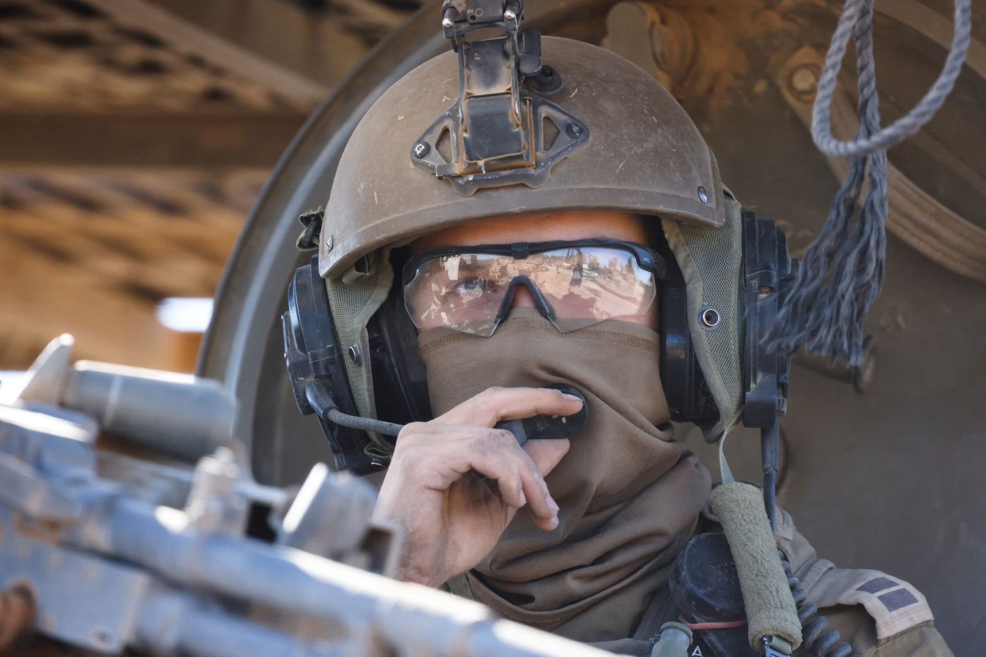 Israelischer Soldat nach einem Kampfeinsatz im Gazastreifen.