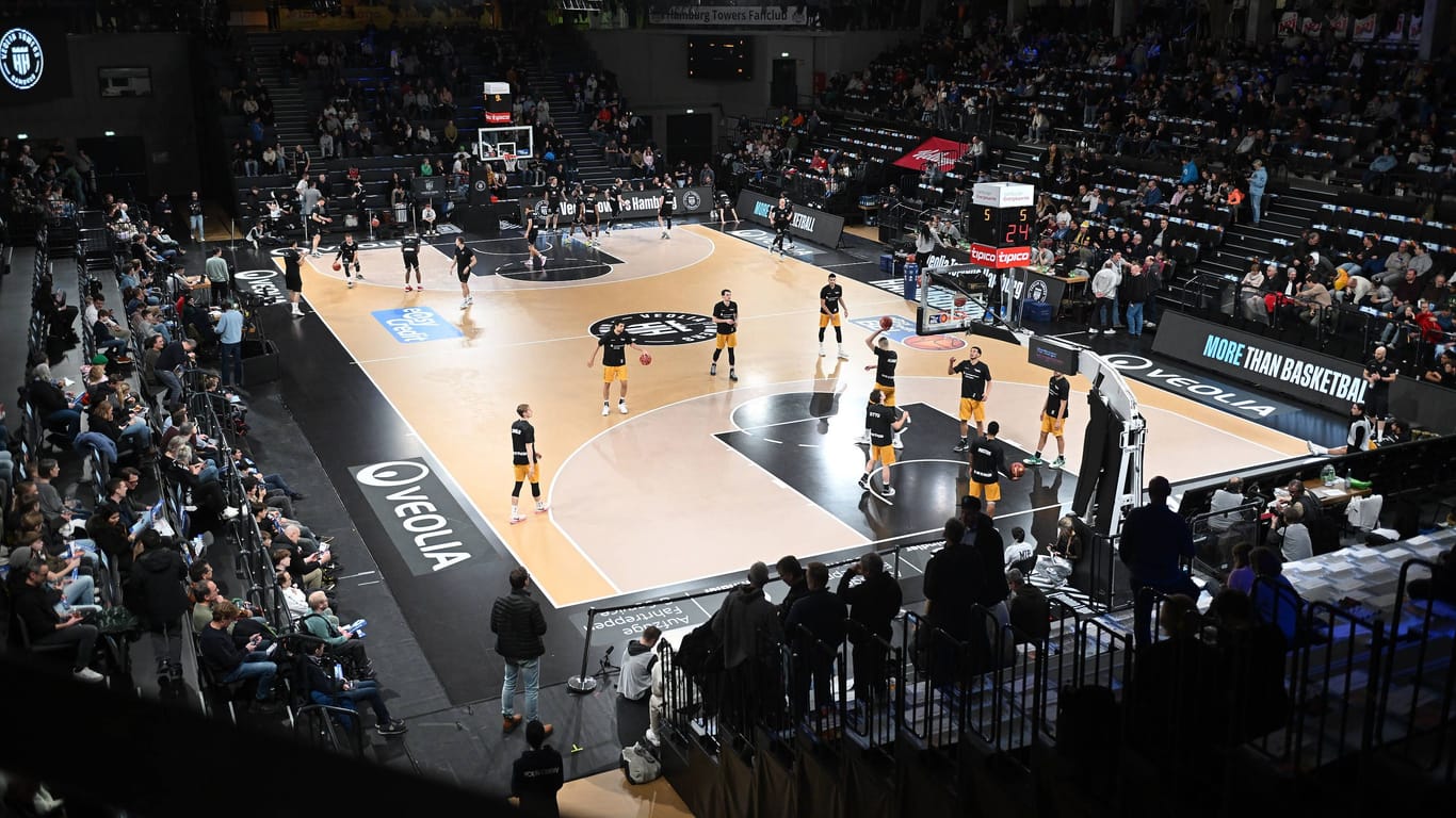 Blick in die edel-optics.de Arena (Archivbild): In der Halle sind die Basketballer der Hamburg Towers zu Hause.