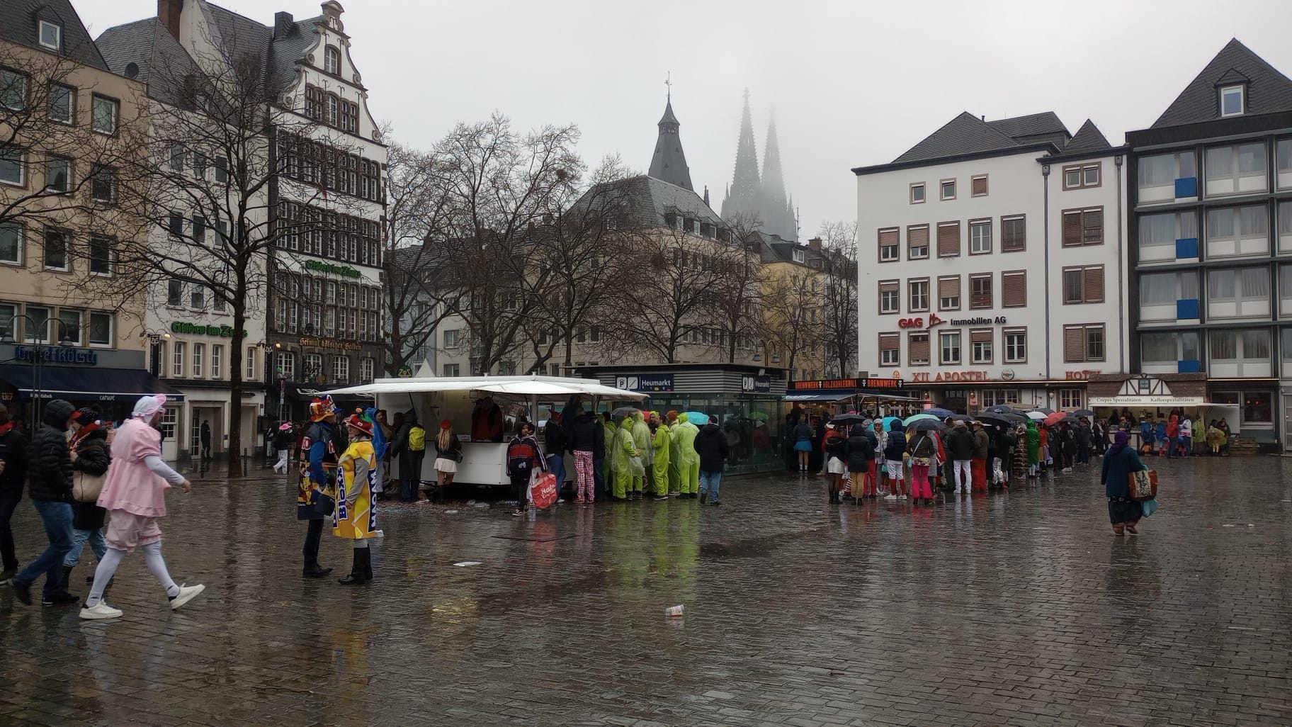 Am Heumarkt war es so leer wie selten.