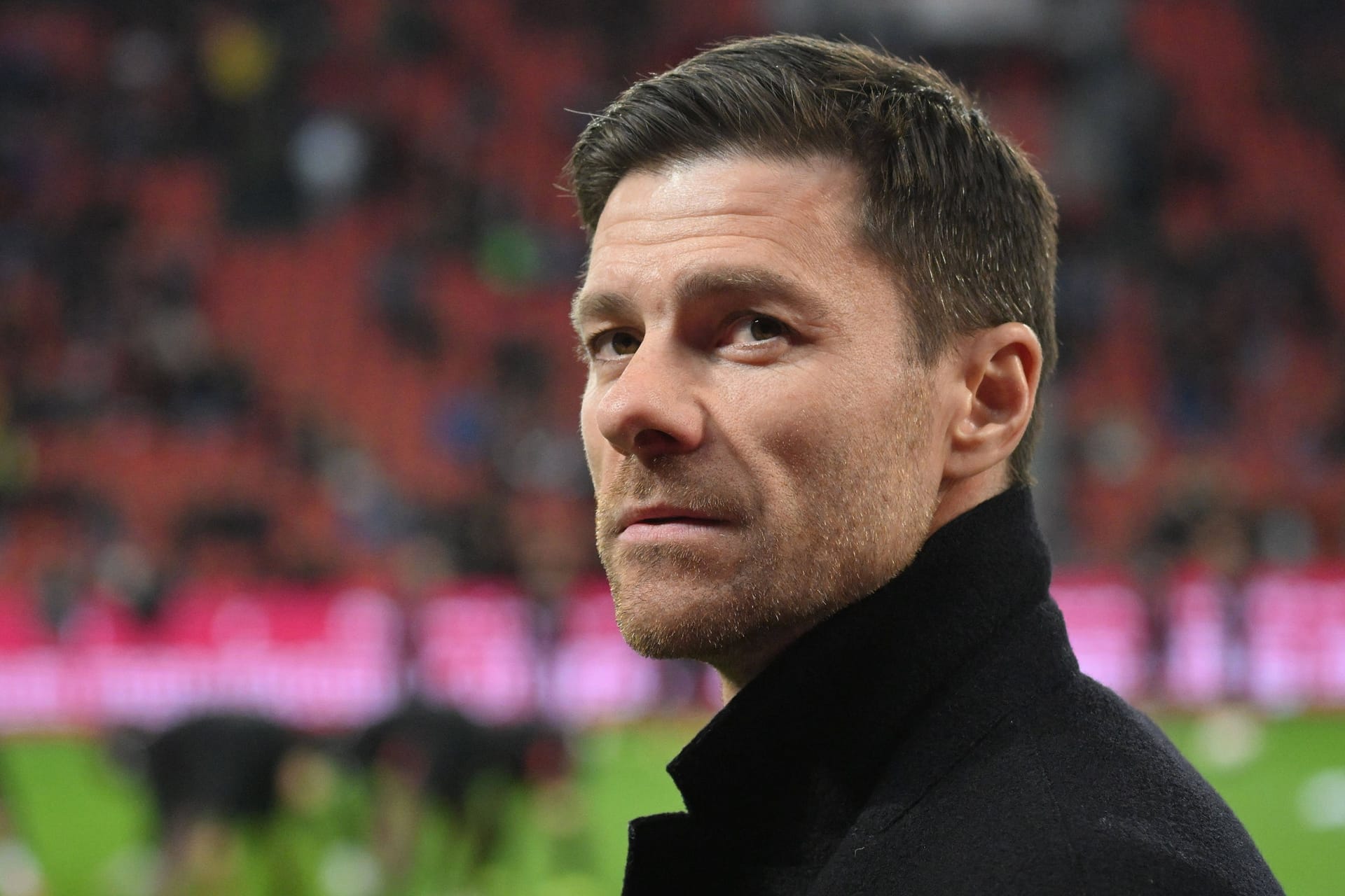 Xabi Alonso: Der Trainer von Bayer Leverkusen durfte früh über ein Tor seiner Mannschaft jubeln.