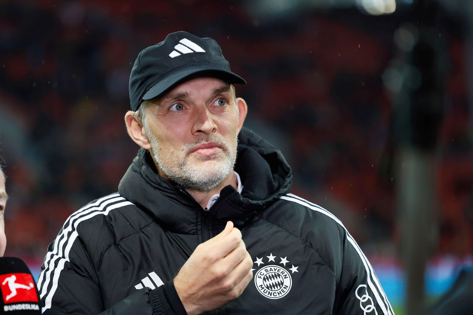 Thomas Tuchel: Der Bayern-Trainer war genervt von den Fragen Patrick Wasserziehrs.