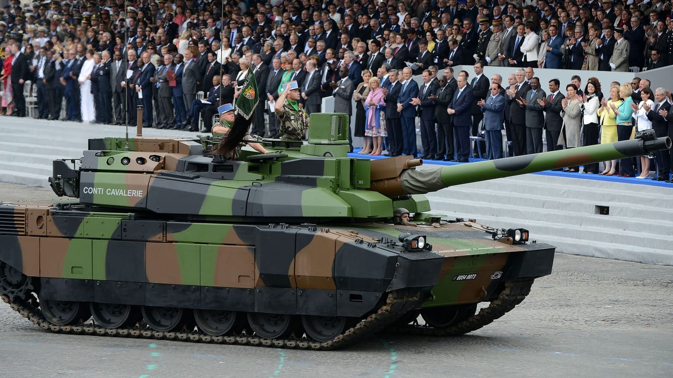 Französischer Leclerc-Panzer: Frankreich verfügt über 220 Kampfpanzer.