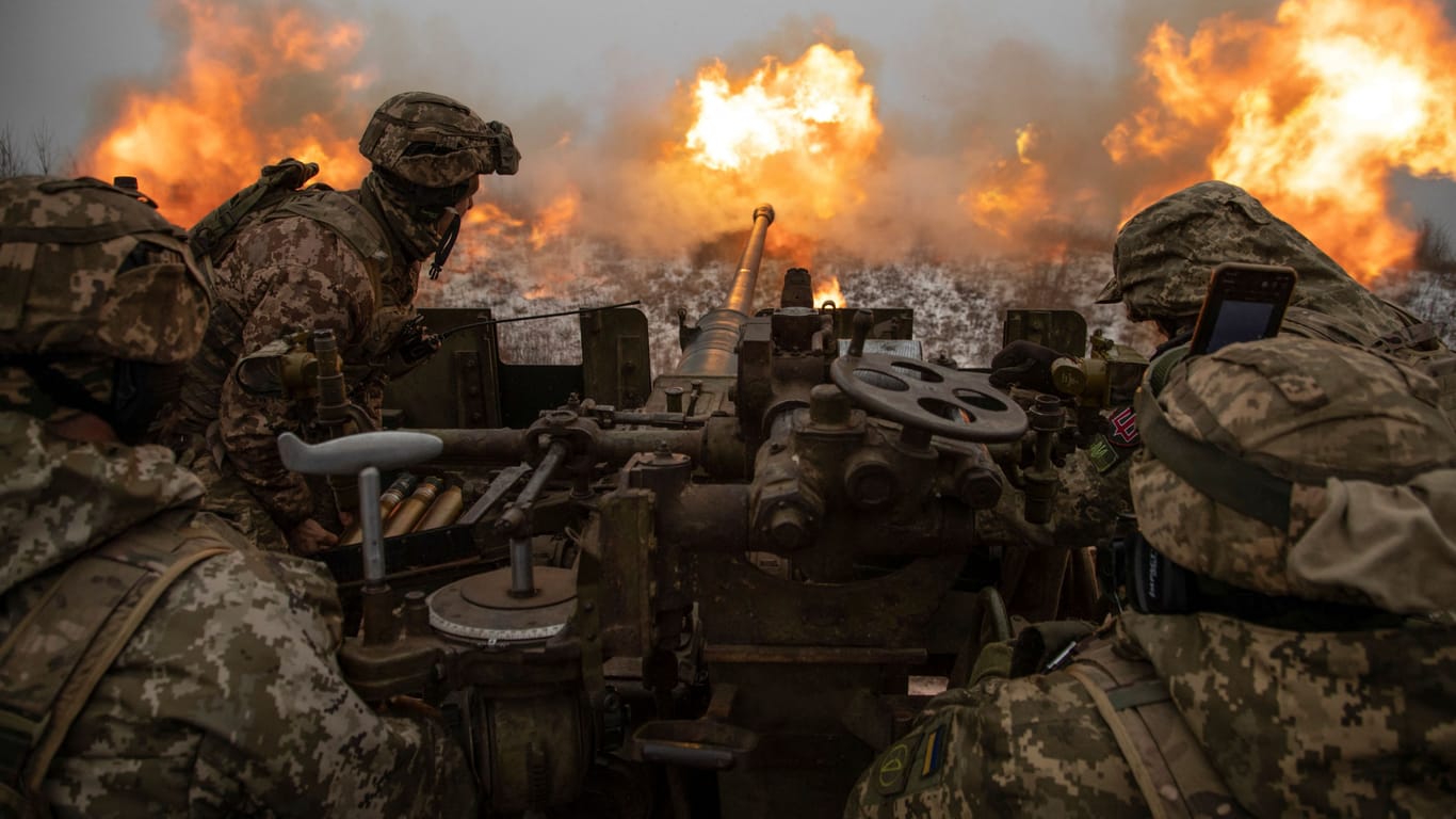 Ukrainische Verteidigungsstellung: Bislang verzeichnete die russische Winteroffensive kaum Erfolge.