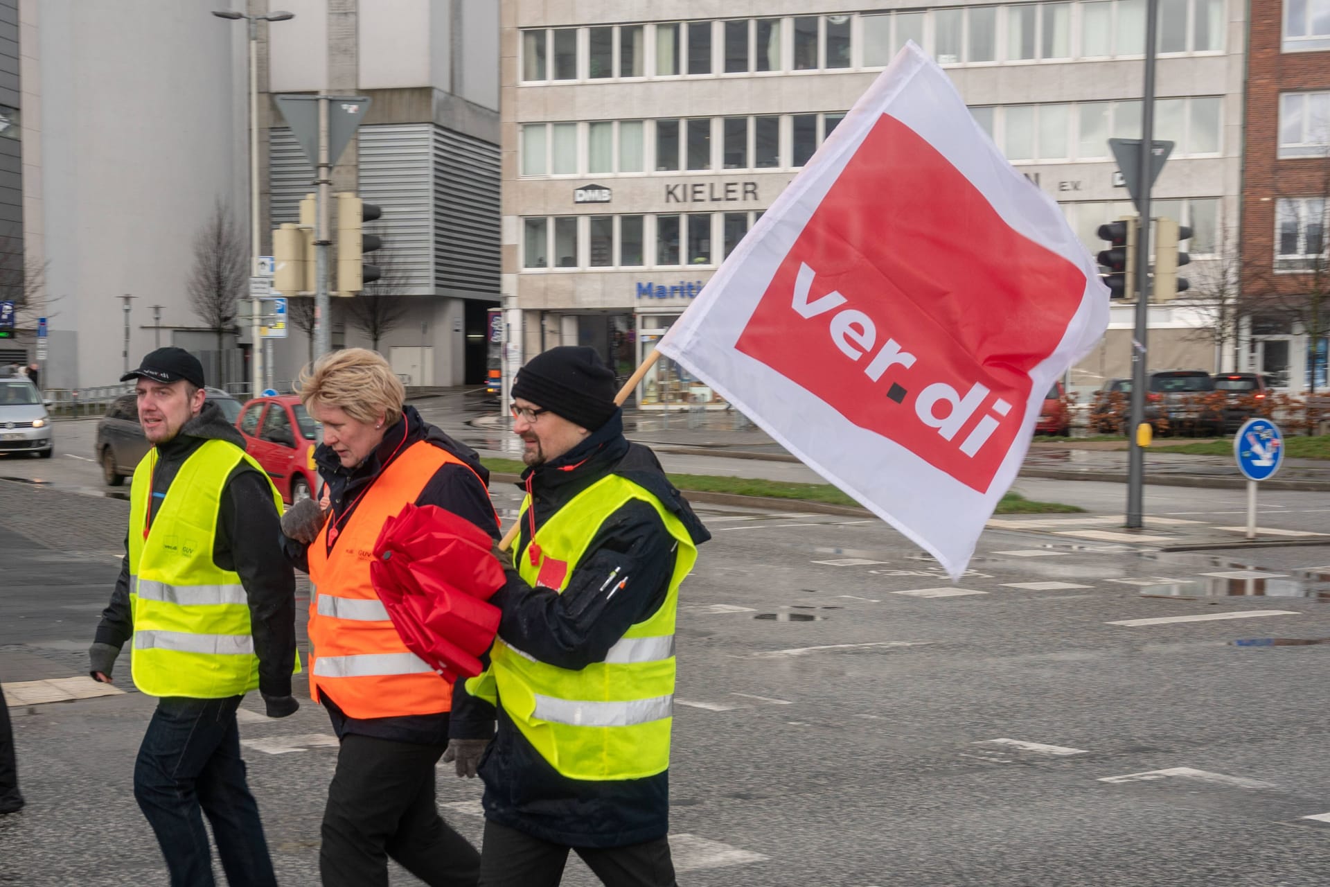 Warnstreik in Schleswig-Holstein (Archivbild): Noch bis Freitag fallen zahlreiche Busse aus.