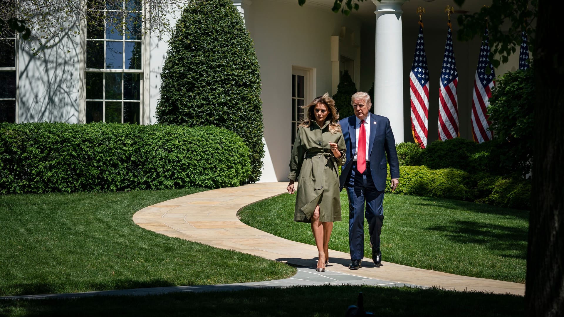 Im Weißen Haus soll es bei den Trumps Spannung gegeben haben.